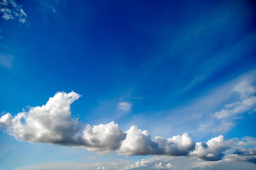 Cloudscape and blue sky