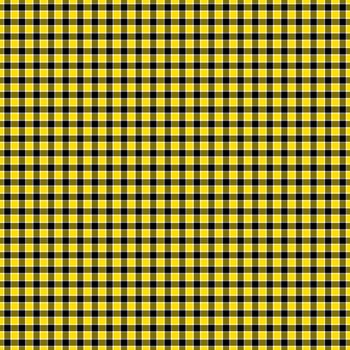 Bright yellow & black with a touch of white gingham style plaid