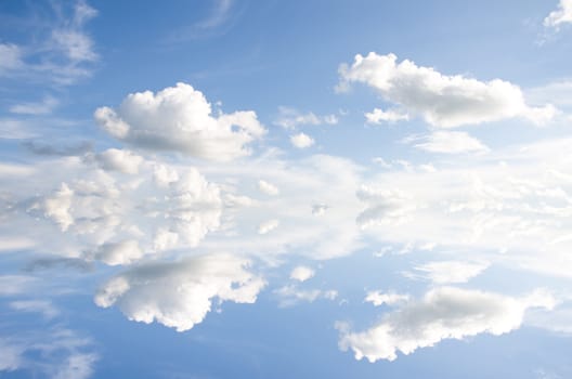 white clouds and blue sky  background