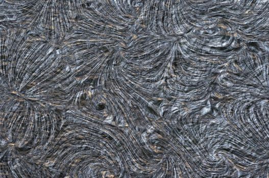 Close-up of the aluminium foil
