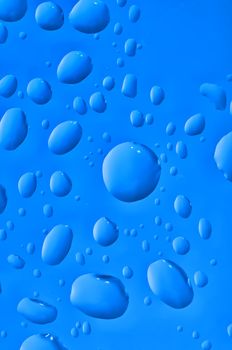 Water raindrops on the window after rain for background