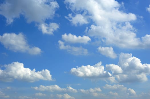 blue sky and clouds