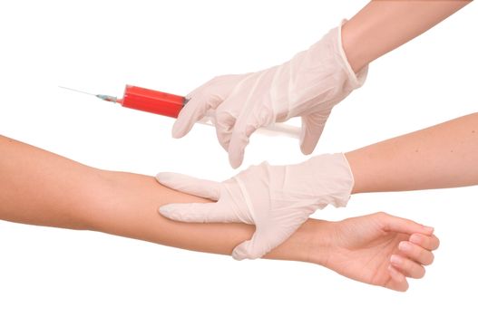vaccinationDoctor making vaccination to the patient