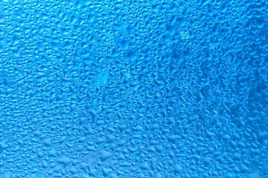 Water raindrops on the window after rain for background