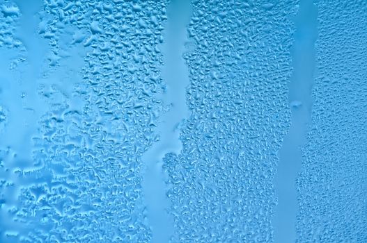 Water raindrops on the window after rain for background