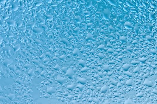 Water raindrops on the window after rain for background