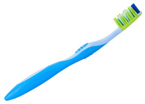 close-up tooth brush, isolated on white