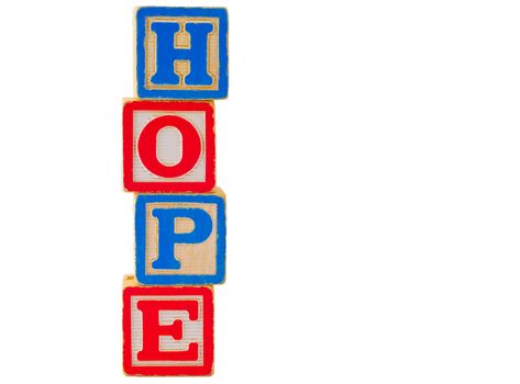 Colorful Alphabet Blocks HOPE
