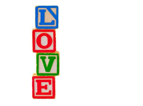 Colorful Alphabet Blocks LOVE 
