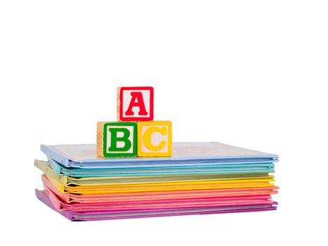 ABC Blocks and Apple on Children's Books