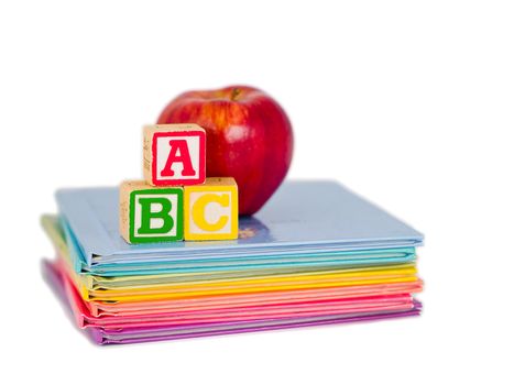 ABC Blocks and Apple on Children's Books