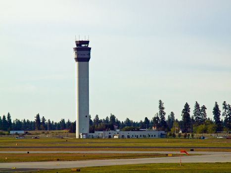 The Air Traffic Control Tower of a Modern Airport