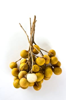 Longan fruit isolated on white background