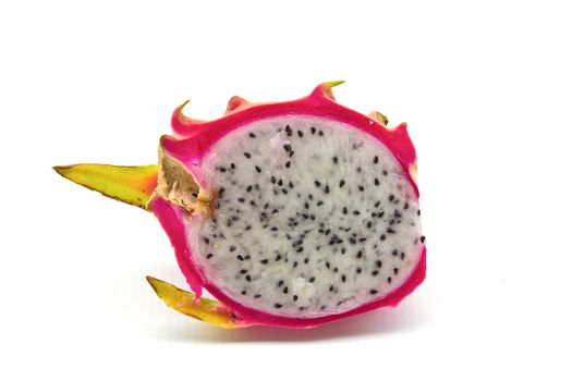 Pitahaya, dragon fruit isolated on white background