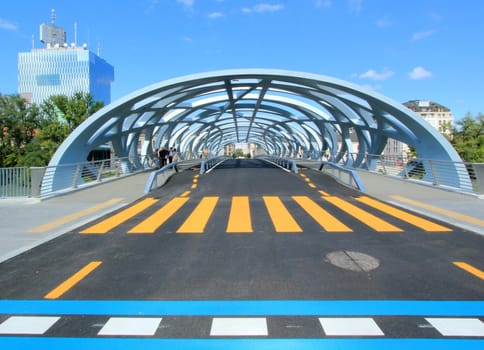 GENEVA, SWITZERLAND - SEPTEMBER 4 : Hans-Wilsdorf new bridge inaugurated on august 30, 2012 in Geneva, Switzerland.