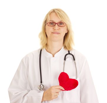 Medical doctor with heart