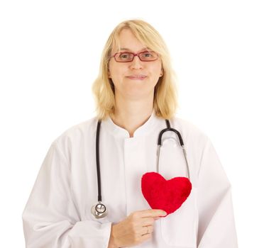 Medical doctor with heart