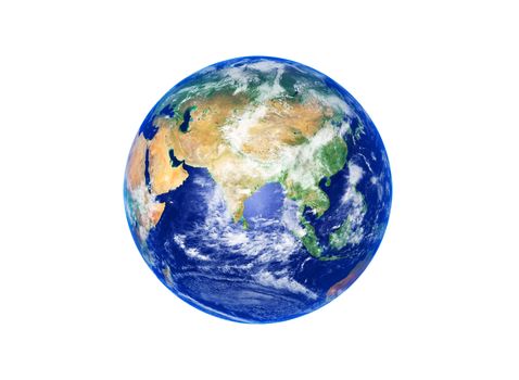 Earth Globe, Asia, high resolution image