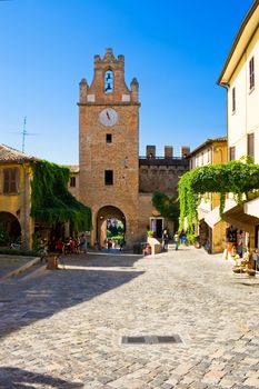 Tower and walls of Gradara, La Marche, Italy