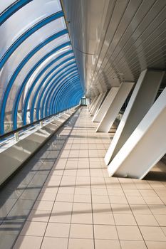 Conceptual business office bridge interior
