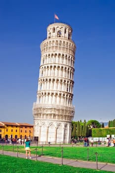 The Leaning Tower of Pisa, Tuscany area of Italy