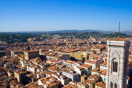 View from the dome of Florence Cathedral, Italy