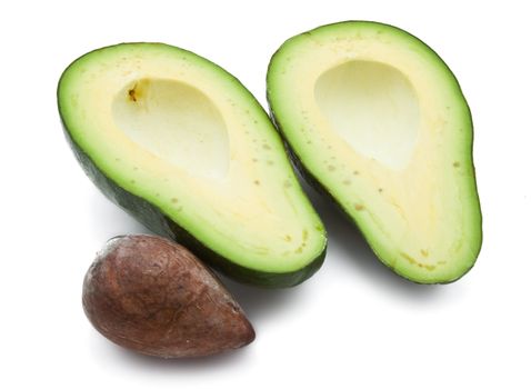 Avocado isolated on white background
