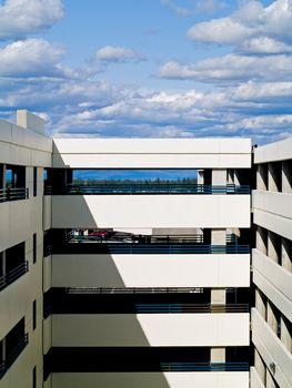 Parking Garage Ramps on a Sunny Spring Day