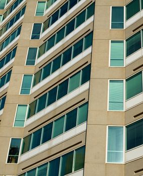 Highrise Office Building made of Concrete and Glass