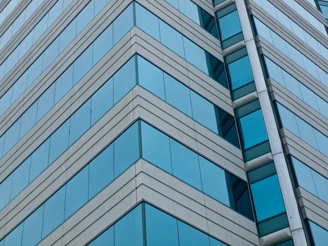 A Highrise Office Building made of Concrete and Glass