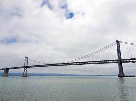 San Francisco Bay Bridge on a Cloudy Day