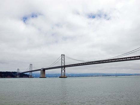 San Francisco Bay Bridge on a Cloudy Day