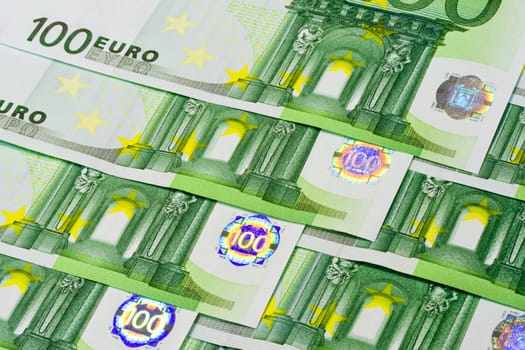 Euro banknote money, european currency background