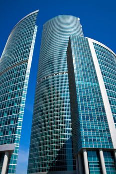 New skyscrapers business center in Moscow city, Russia