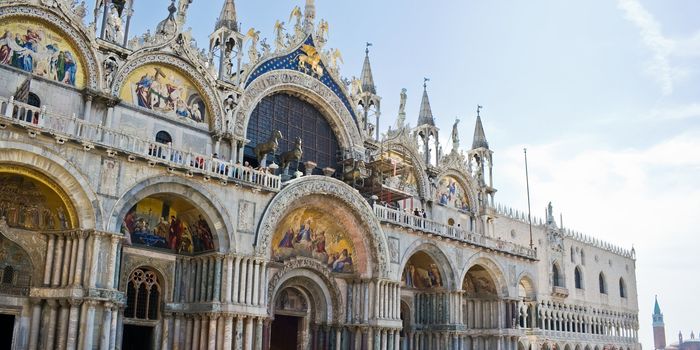 View of Saint Mark cathedral in Venice, Italy