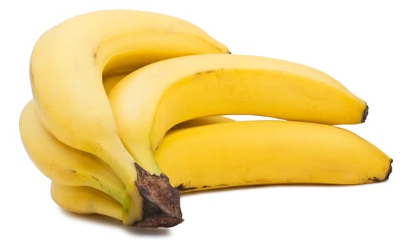 Bunch of bananas isolated on white background