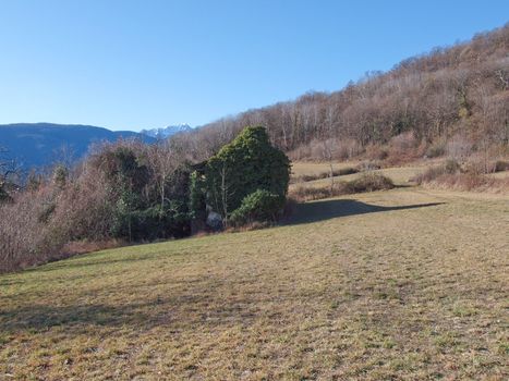 View of Susa Valley mountains near Avigliana, Turin, Italy