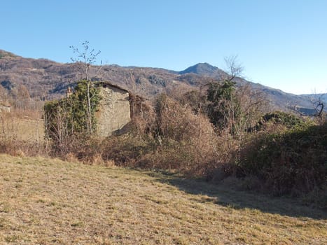 View of Susa Valley mountains near Avigliana, Turin, Italy