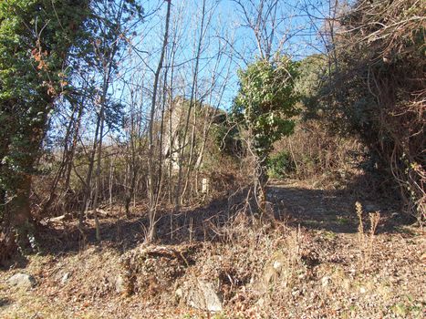 Old abandoned mountain hamlet in Susa Valley, Turin, Italy