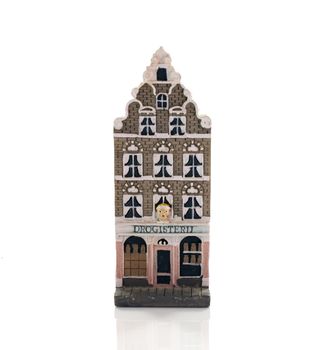 amsterdam skyline from miniature model houses like farmacy