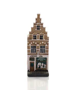 amsterdam skyline from miniature model houses like silver smith