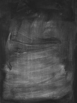 Blank blackboard with chalky smudges