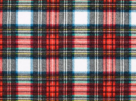 Full Frame Background of Red and Blue Plaid Fabric