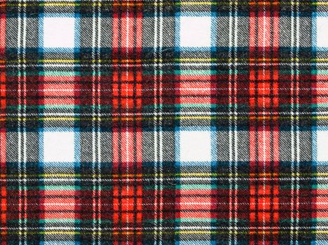 Full Frame Background of Red and Blue Plaid Fabric