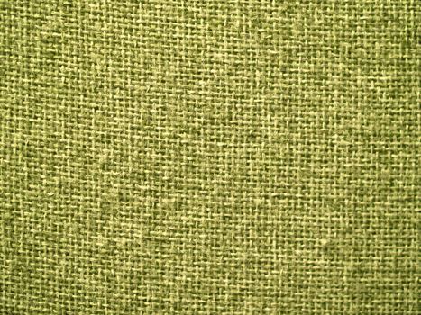 Yellow burlap fabric closeup for texture and backgrounds