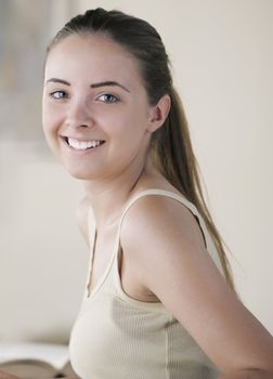 Portrait of a smiling young woman