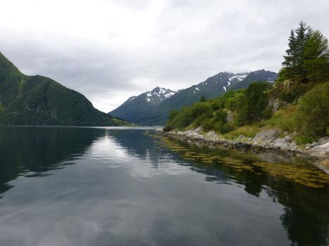 Mighty mountains Norwegian nortwest coast