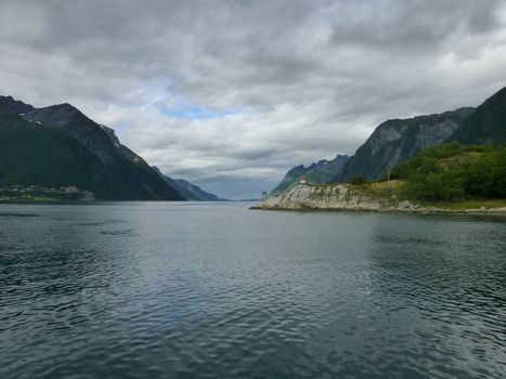 Mighty mountains Norwegian nortwest coast