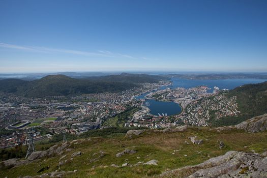 Taken from Ulriken in the city of Bergen, Norway