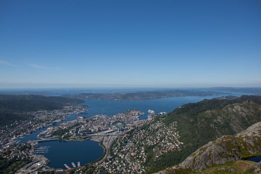 Taken from Ulriken in the city of Bergen, Norway